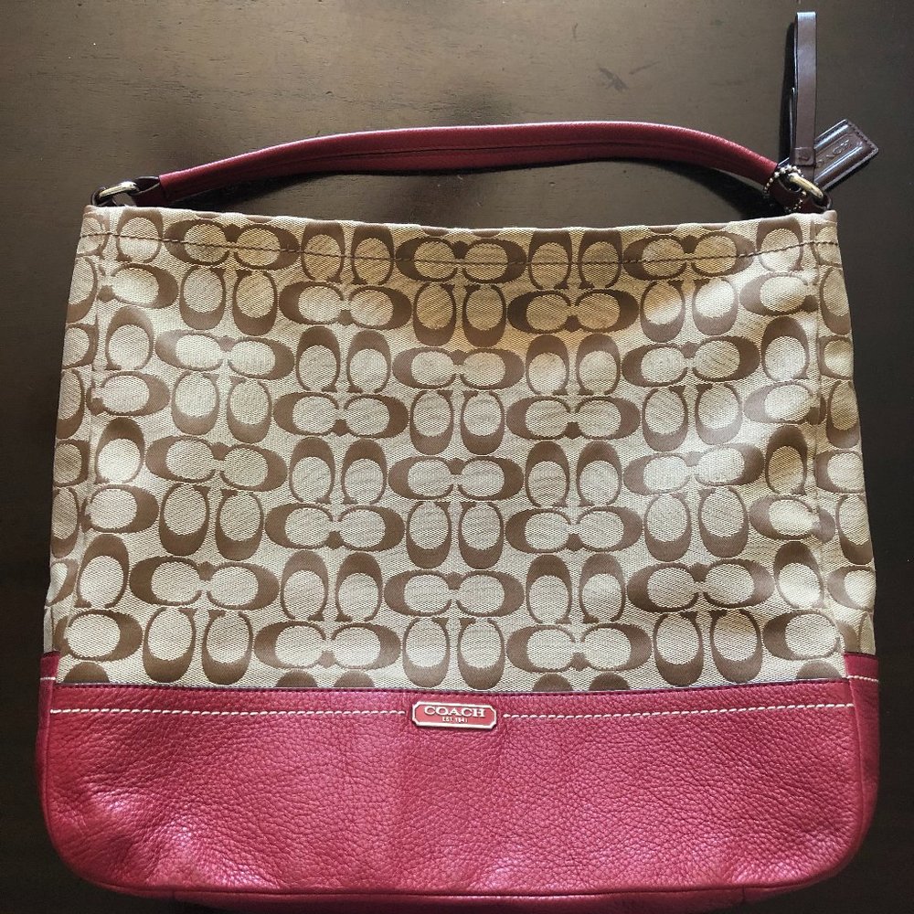 Large Coach Logo Bucket Bag